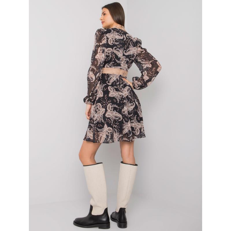 Dámské šaty vzorované LAUDERHILL černé  