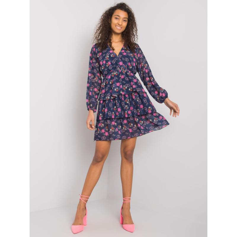 Női Elois RUE PARIS ruha tengerészkék