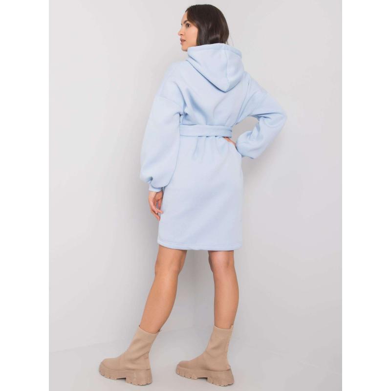 Dámské šaty pruhované RAELLA světle modré  