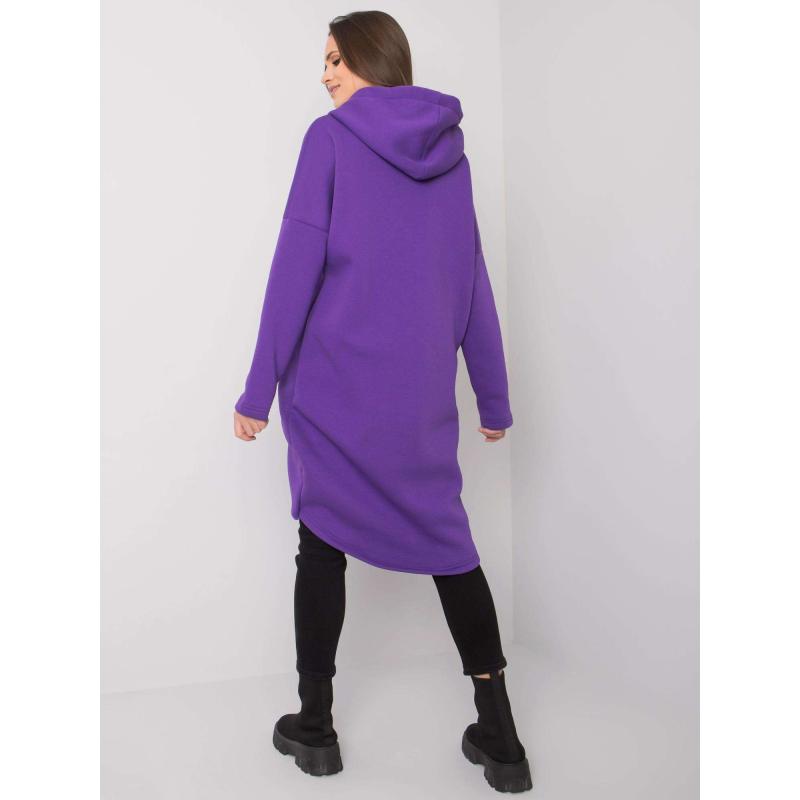 Női hosszú pulóver TABBY sötét lila