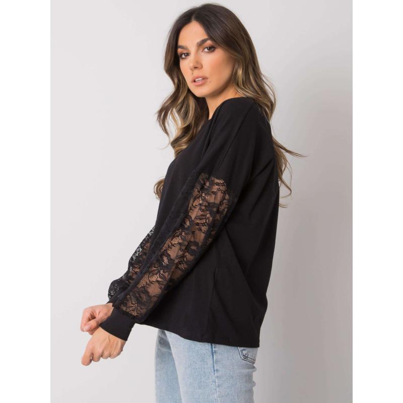 Dámská halenka Shantelle RUE PARIS černá krajková 