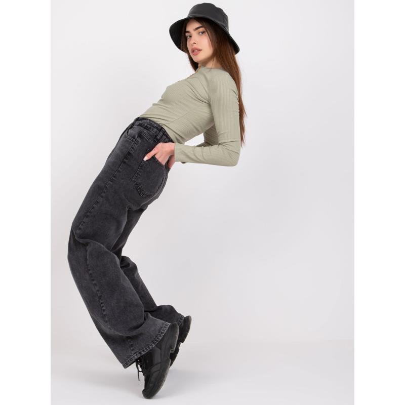 Női blúz gombokkal MOXIE menta zöld