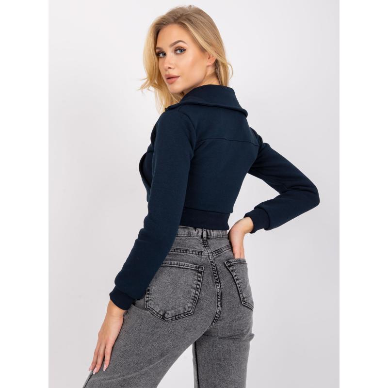 Dámská mikina krátká Ann RUE PARIS námořnická modrá  