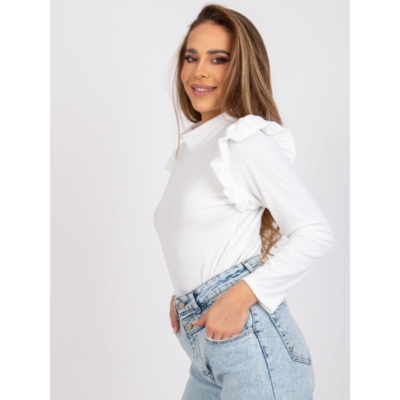 Dámská halenka s volánky EUGENIE bílá 