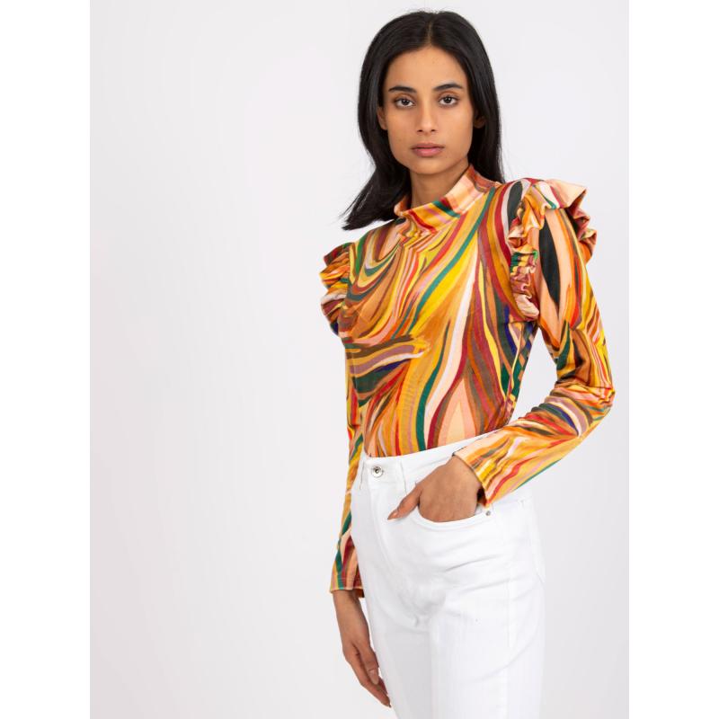 Dámská halenka s volánky LINA žlutá