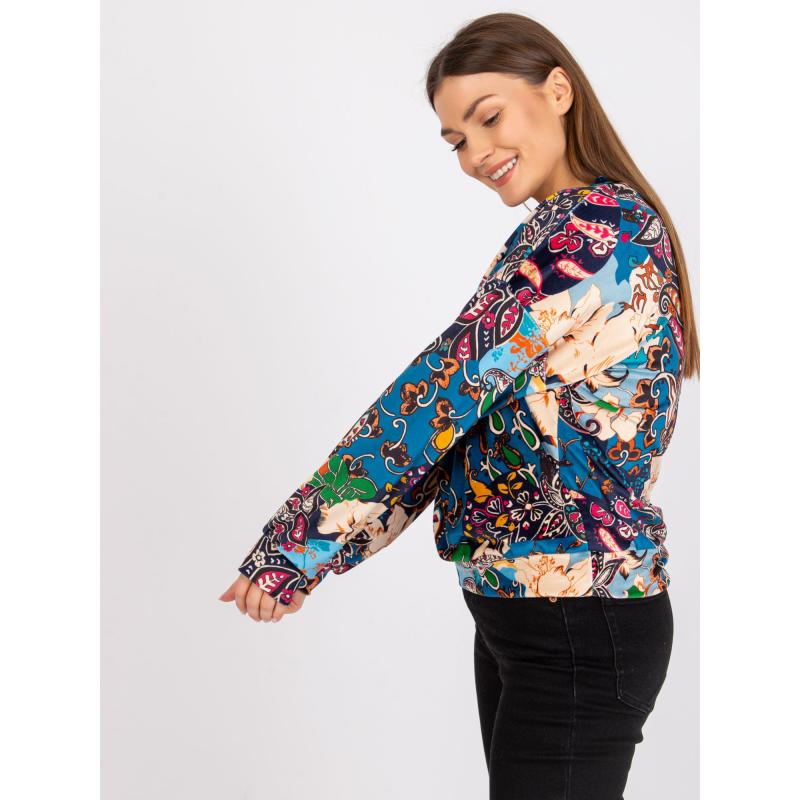 Dámská halenka s potiskem RUBY modrá 