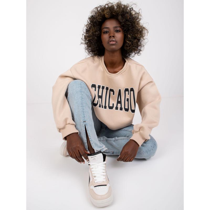 Dámská mikina s nápisem MADEIRA béžová