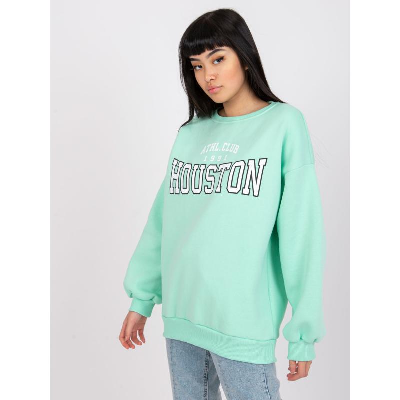 Dámská mikina s potiskem LOS ANGELES mátově zelená 