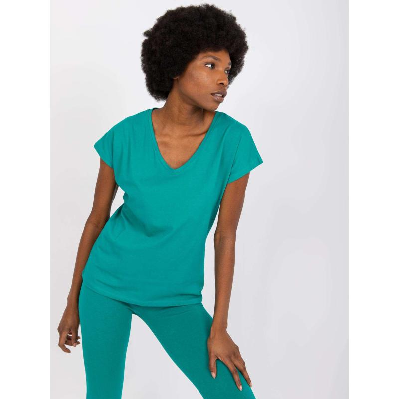 Dámské tričko s výstřihem do V Arlette zelené 