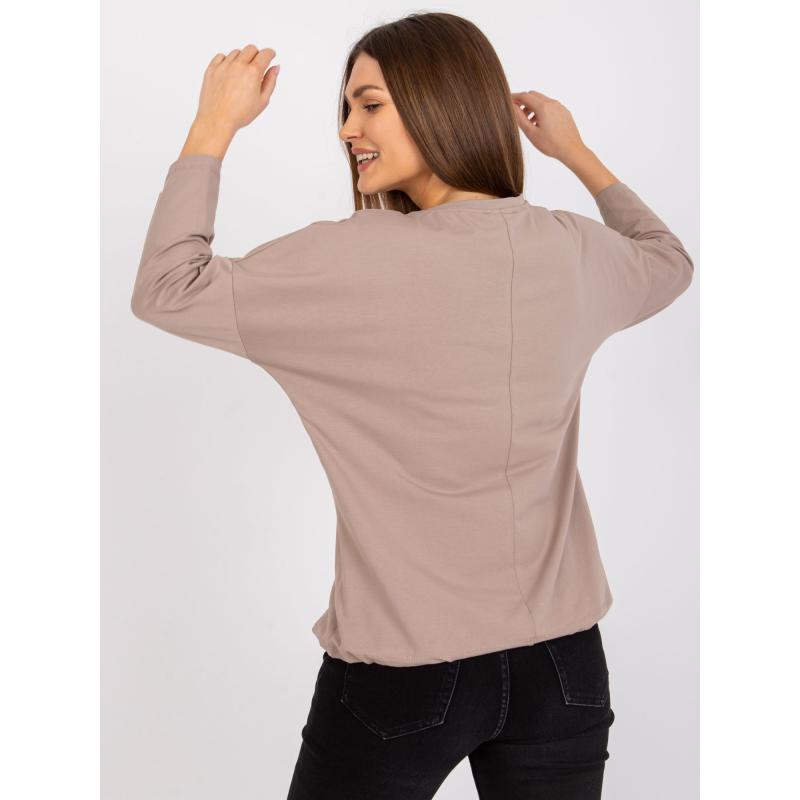 Dámska blúzka Elizabeth RUE PARIS dark beige