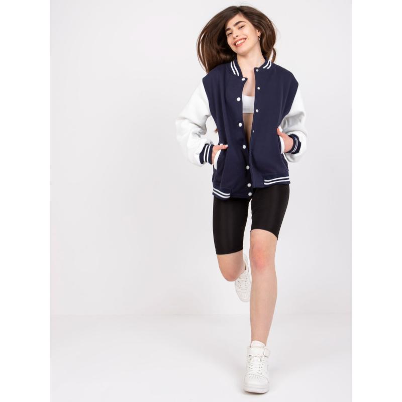 Női kapucnis pulóver MINORKA sötétkék