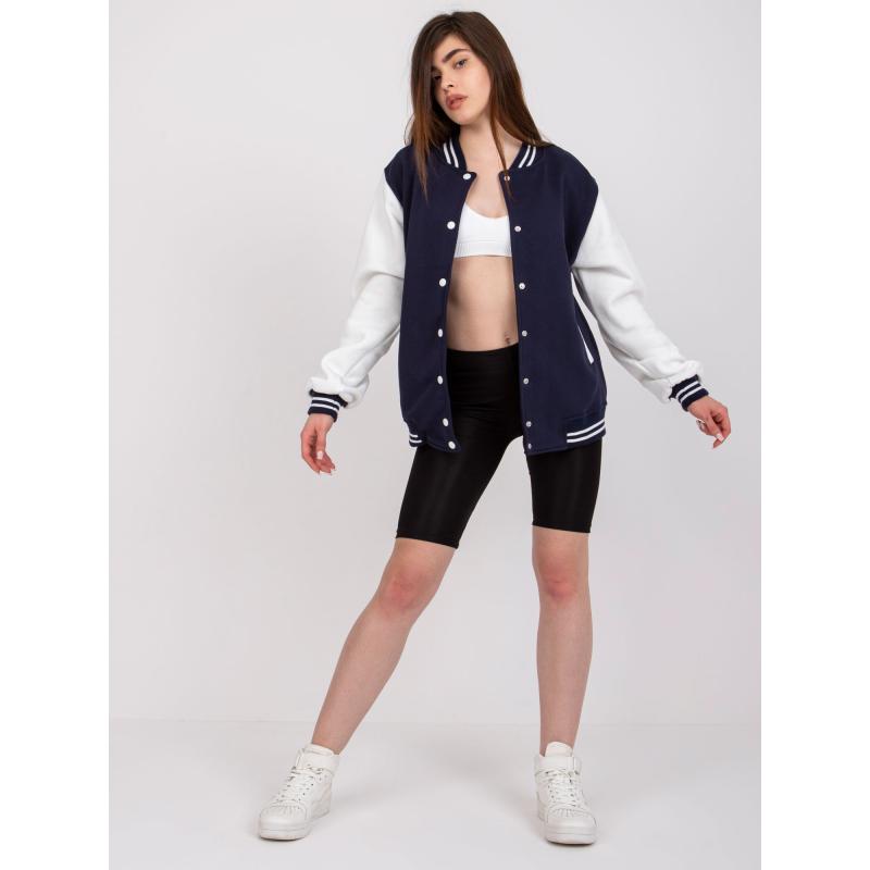 Női kapucnis pulóver MINORKA sötétkék