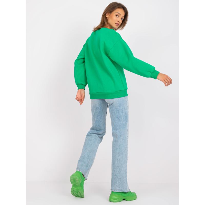 Dámská mikina bavlněná ELISE zelená 