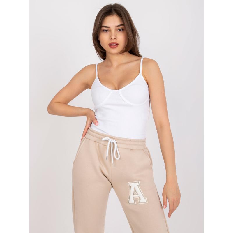 Dámský top pruhovaný krátký ALLA OCH BELLA bílý