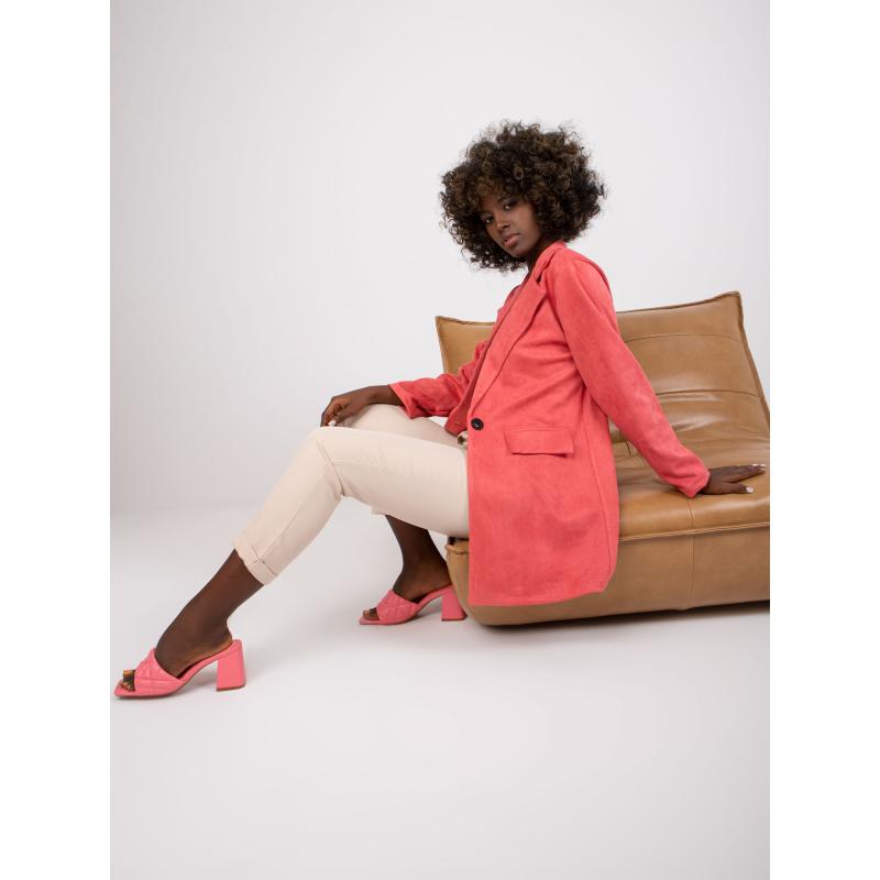 Dámské sako s knoflíky IRMINA růžové 