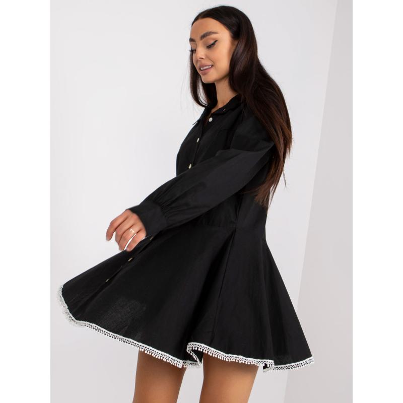 Női mini ruha ADRIANNA fekete