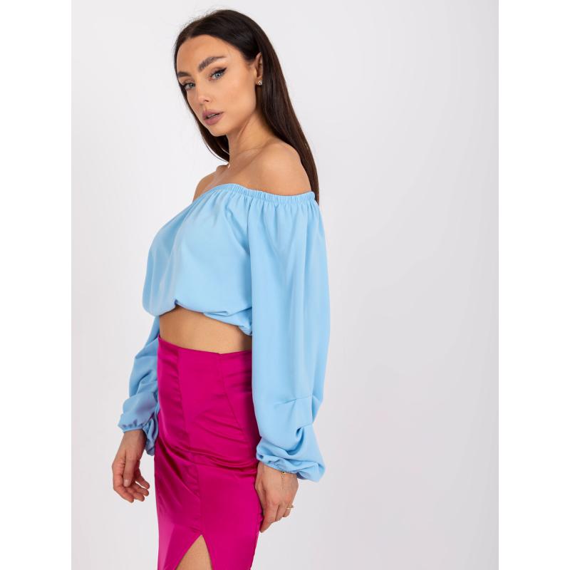 Dámská halenka s dlouhými rukávy NINELI světle modrá