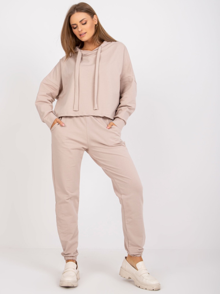 Dámsky set s kapucňou HOIA beige