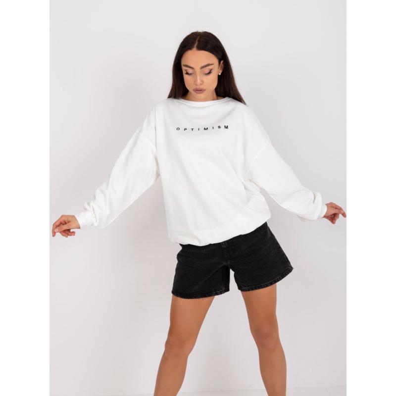 Dámská mikina s kapucí a nápisem MILEY ecru 