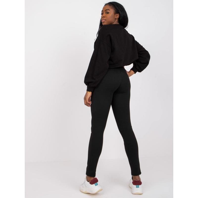 Dámske legíny s vysokým pásom RUE PARIS black