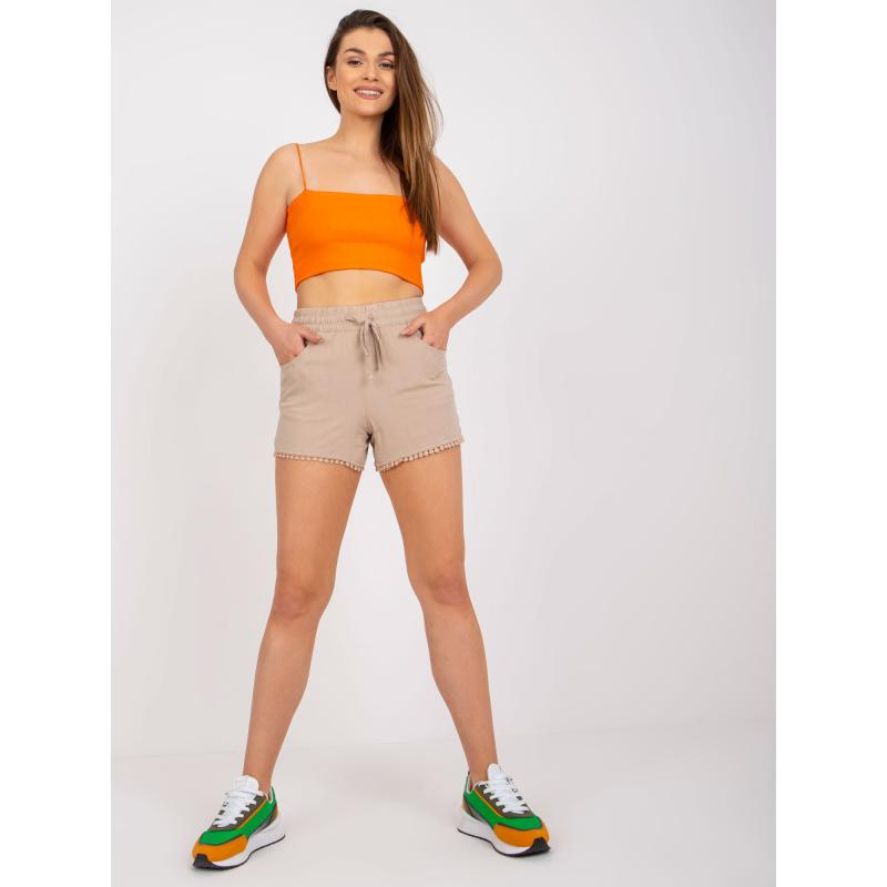 Dámské šortky viskózové Miya FRESH MADE světle béžové 