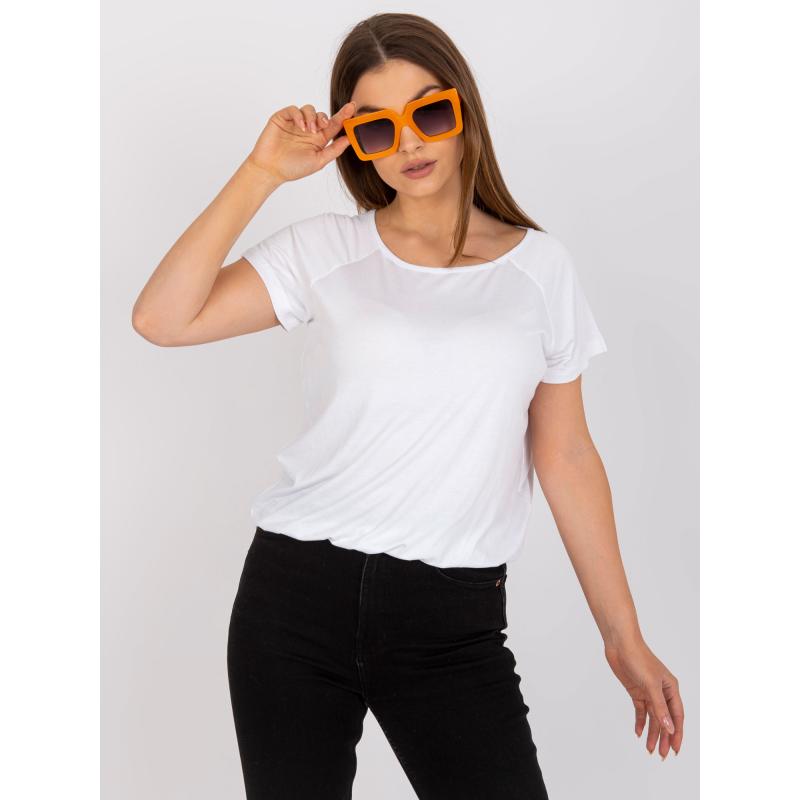 Női rövid ujjú blúz BASE fehér