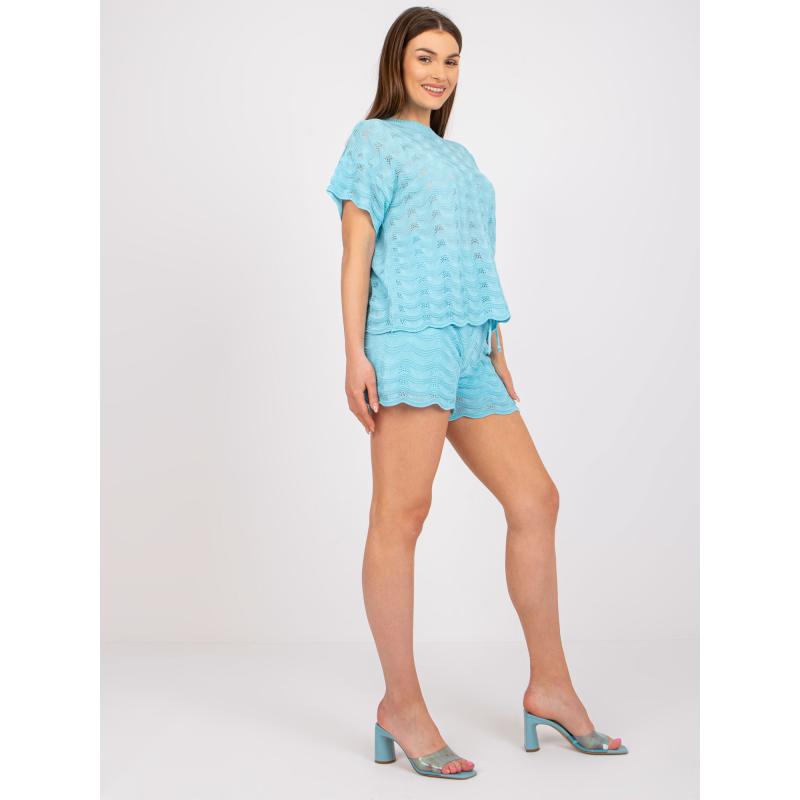 Dámská souprava s krátkými rukávy SHORTY modrá 