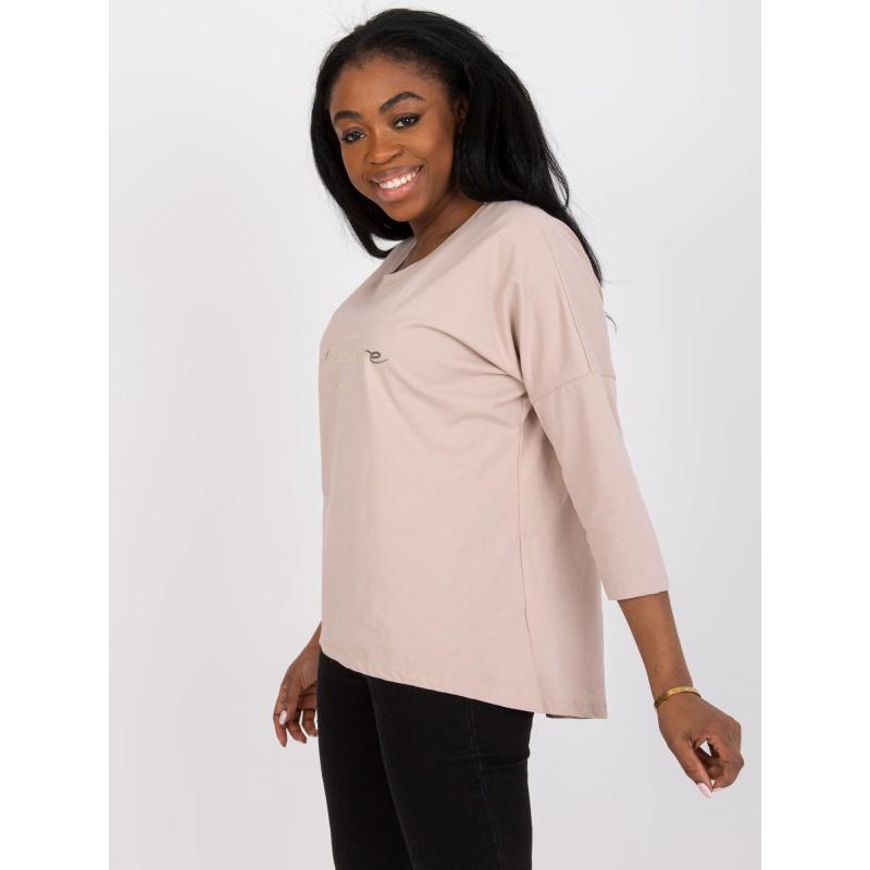 Női hétköznapi blúz WOOL világos bézs