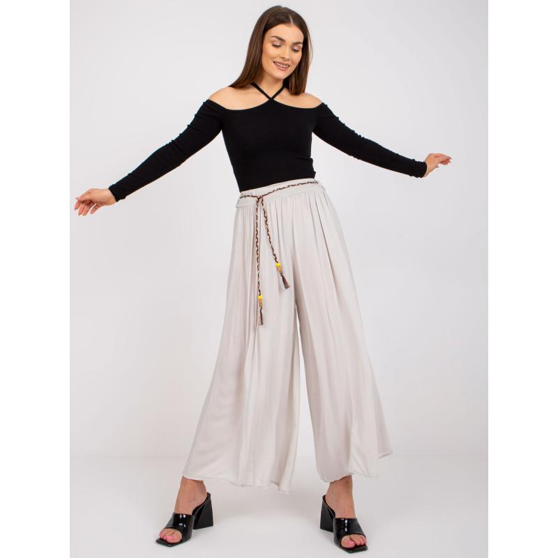 Dámské kalhoty Surie OCH BELLA světle béžové 