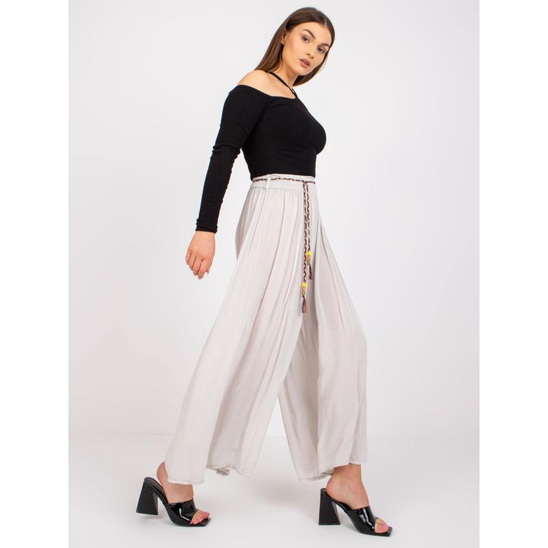 Dámské kalhoty Surie OCH BELLA světle béžové 