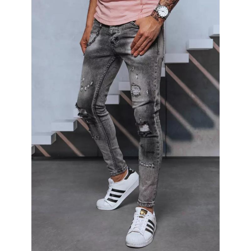 Pánske džínsové nohavice LIMA šedé