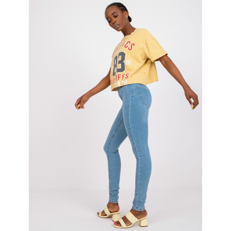 Női skinny fit farmer RUE PARIS kék