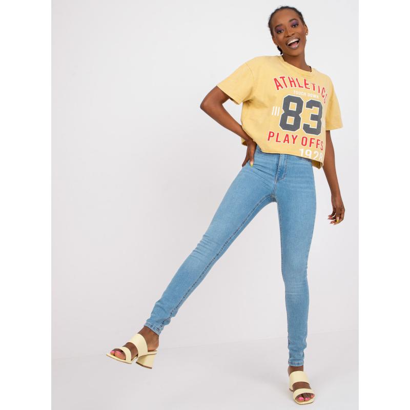 Női skinny fit farmer RUE PARIS kék