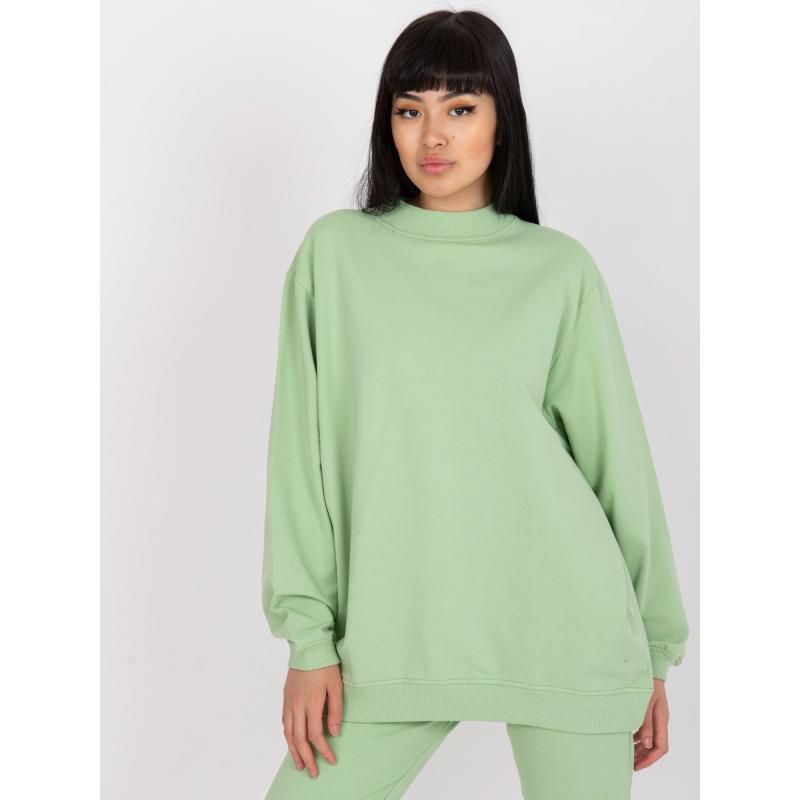 Női oversize kapucnis pulóver VINAS zöld