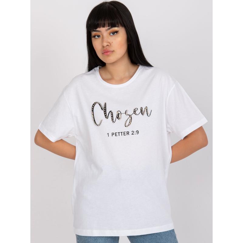 Dámske tričko s nášivkou LADY white