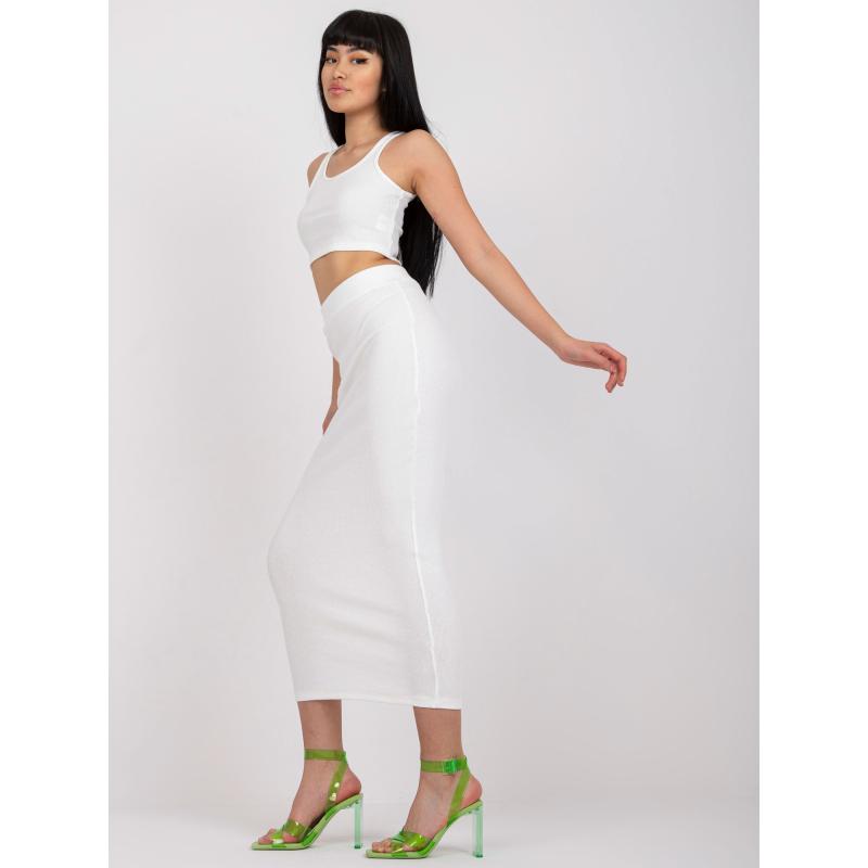 Női szett csíkos RUE PARIS ecru