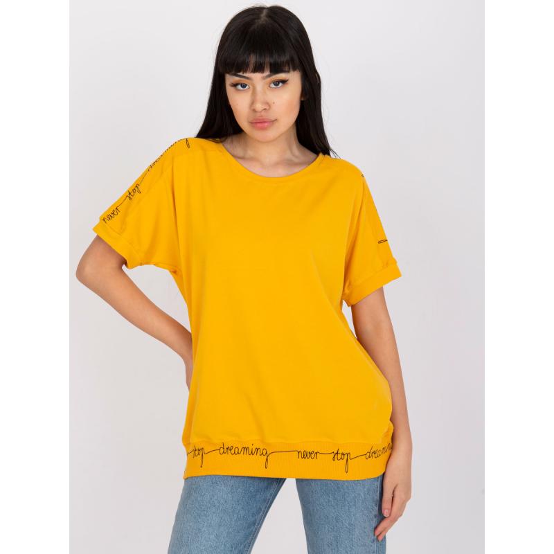 Női alkalmi pamut blúz FRIA világos narancssárga