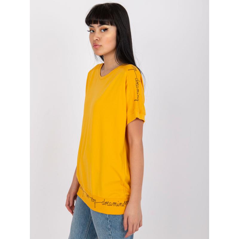 Női alkalmi pamut blúz FRIA világos narancssárga