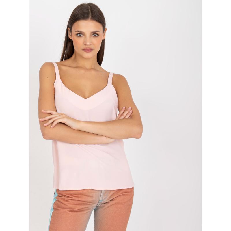 Dámský top se srdíčkovým výstřihem DEKOLT světle růžový
