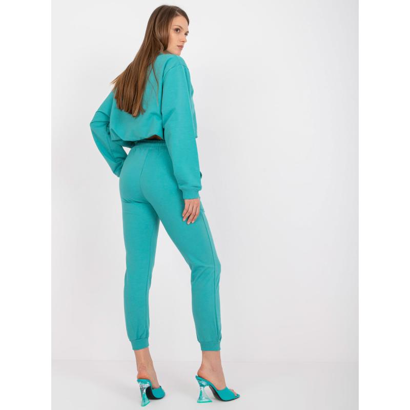 Dámské tepláky s vázáním ARIELLE zelené  