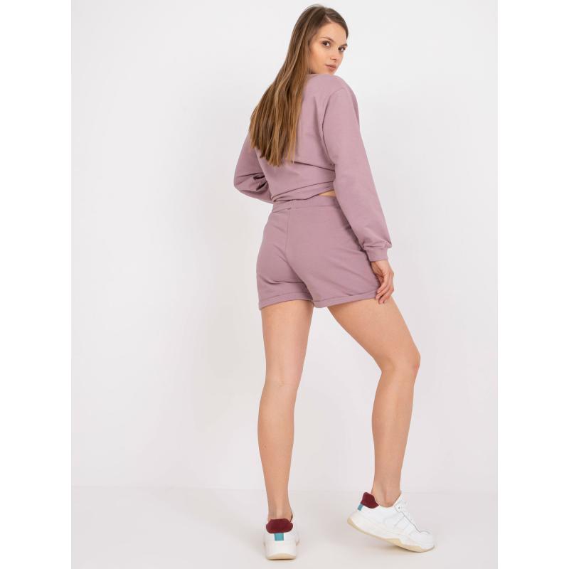 Dámské šortky s kapsami teplákové DALTON růžové