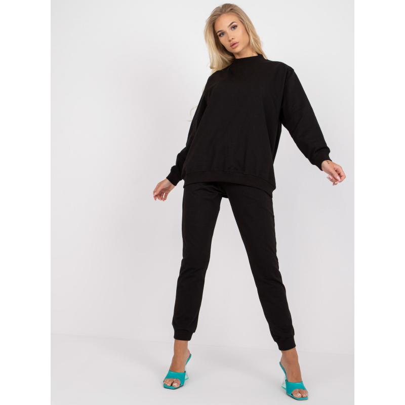 Černá základní Dámská mikina bez kapuce