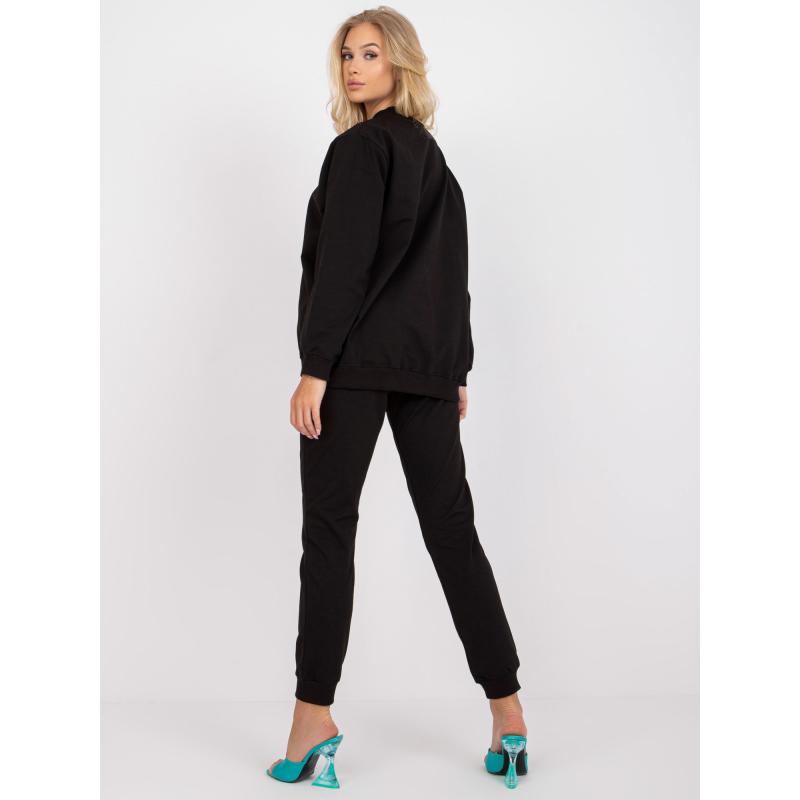 Černá základní Dámská mikina bez kapuce