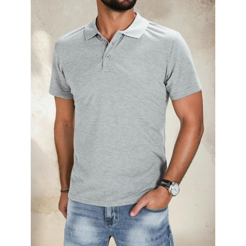 Pánska polokošeľa INA svetlo šedá