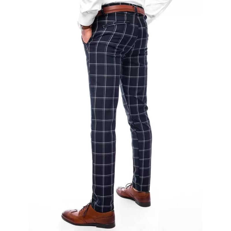 Pánske nohavice chinos ELEG tmavo modré