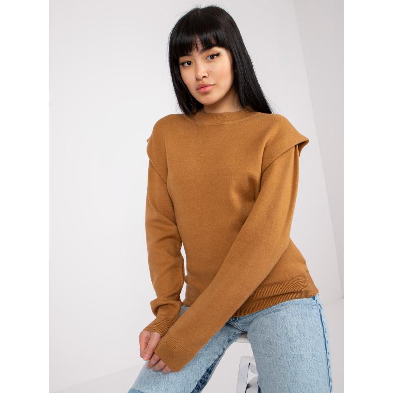 Dámský svetr s viskózou CLAUDIA hnědý