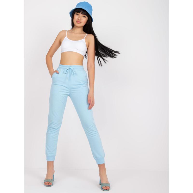 Dámské tepláky s vázáním SHAILA světle modré 