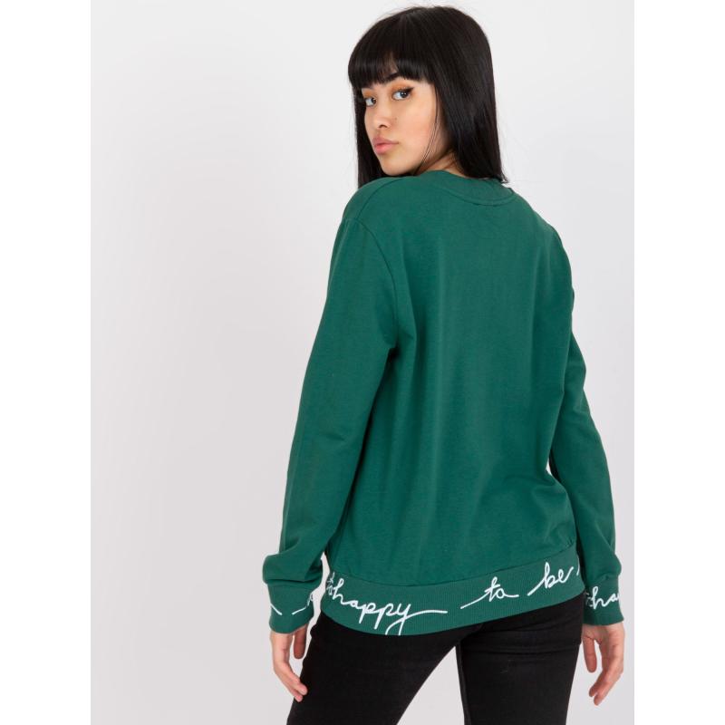 Dámská bunda bavlněná bomber FREE tmavě zelená  