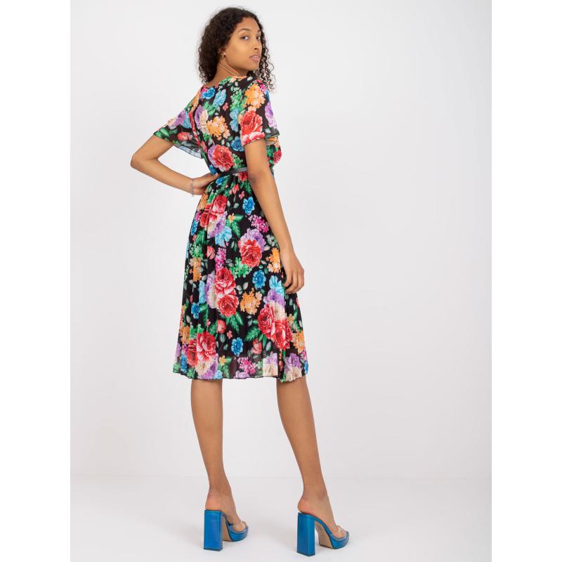 Női nyomtatott midi ruha ZIA fekete