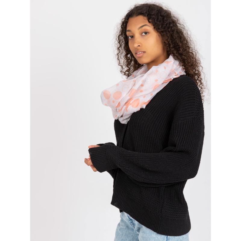 Női sál fényes pöttyökkel MAYRA világosszürke